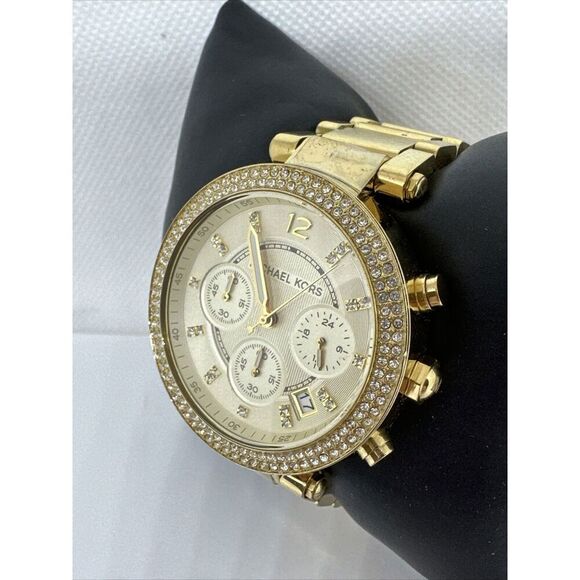 Michael Kors Parker MK5354 Women\'s Gold Stainless Steel Analog Dial Watch NUL2 main image 6